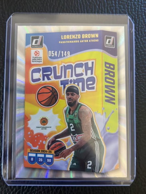 Lorenzo Brown Donruss Crunch Time Card new