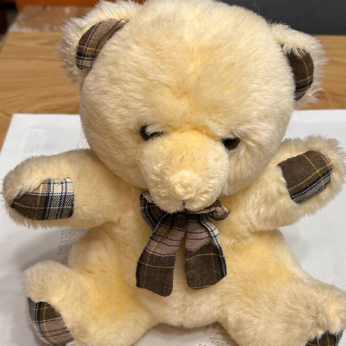 Stuffed teddy bear like new, about 25 centimeters