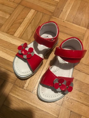 Πέδιλα παιδικά κοριτσιού Baby Nak νούμερο 23 καινούργια κόκκινα