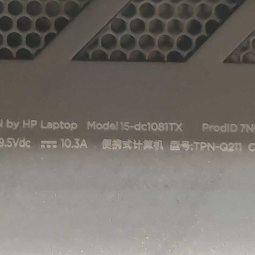HP Omen 15-DC chassis and peripherals used, no motherboard