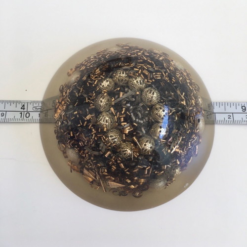 Orgonite with quartz, angelite, silver and copper new