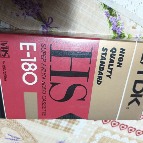 TDK E-180 video cassette new sealed blank for recording