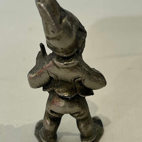 Vintage Pewter Gnome Miniature used 6.5x3 cm