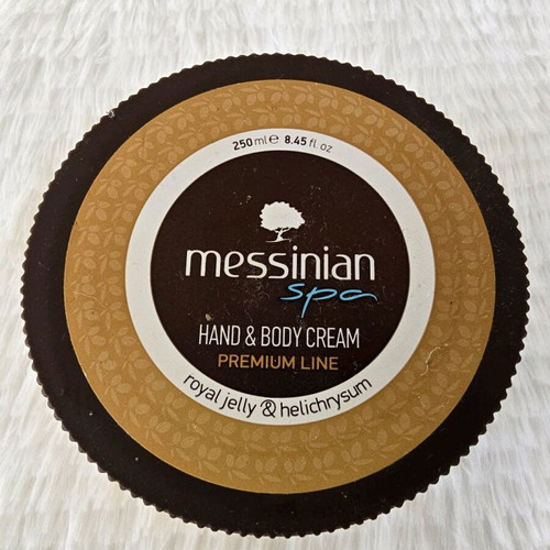 Messinian Spa hand and body cream 250ml used