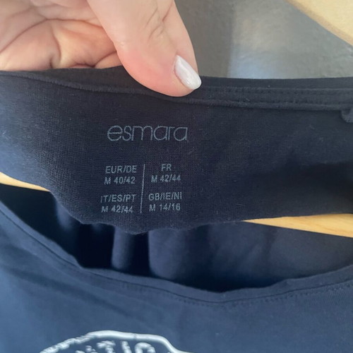 Blue long t-shirt Esmara like new, size M