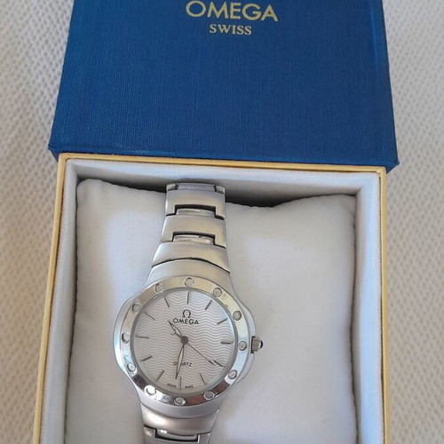 Omega wristwatch, grey, unisex