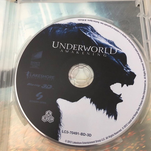 Underworld Awakening Blu-Ray 3D used with Greek subtitles