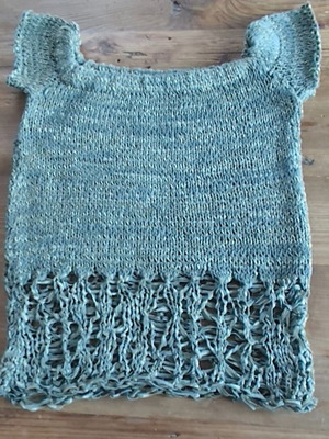 Knitted top like new, green, size S