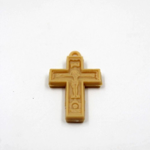 Plastic Cross Pendants new, pack of 50 with Christ and Virgin Mary