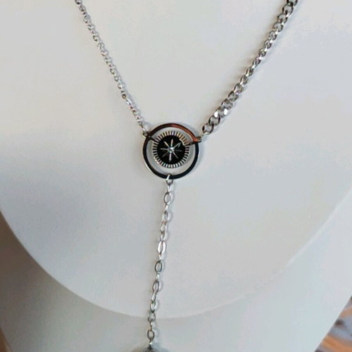 Steel Necklace new, gold and silver color