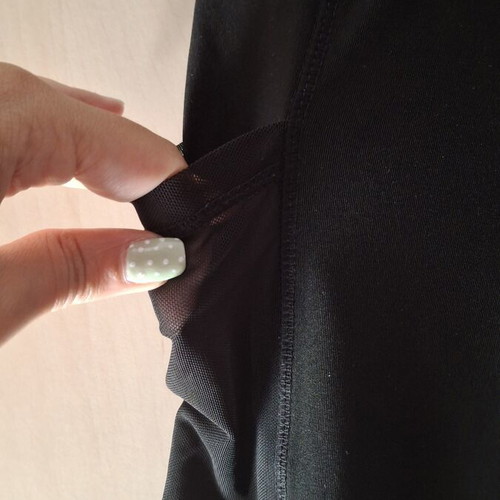 Sports leggings medium black with transparent design, like new