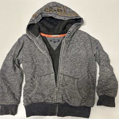 Tommy Hilfiger jacket with inner fur, grey, size 8 years (128 cm)