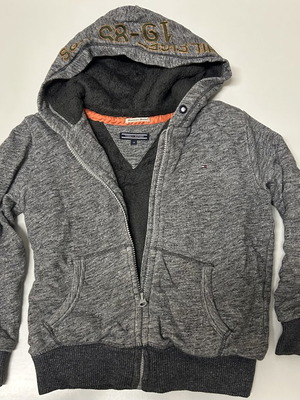 Tommy Hilfiger jacket with inner fur, grey, size 8 years (128 cm)