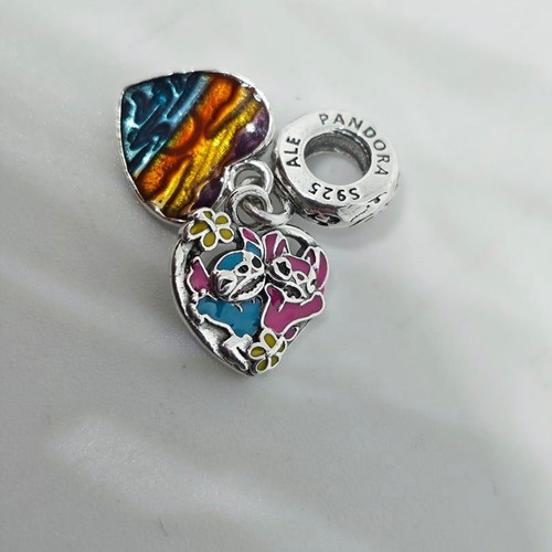 Disney Lilo & Stitch Silver Charm pendant 925 like new
