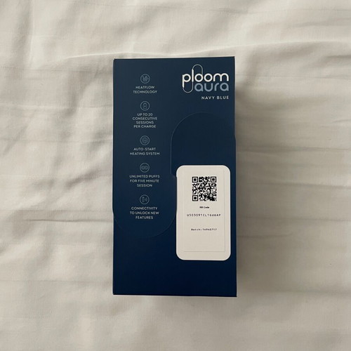 Ploom Aura device new, navy with 3 Evo Burgundy packs