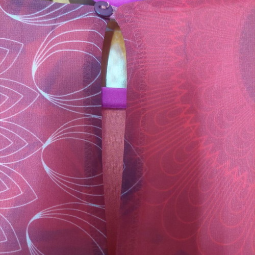 Desigual dress like new, burgundy with inner lining and asymmetric hem