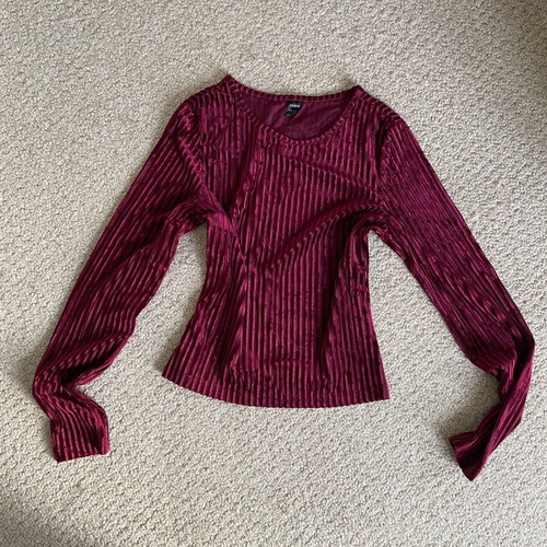 Velvet blouse Shein like new, size S