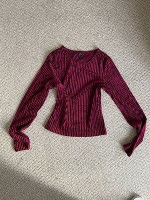 Velvet blouse Shein like new, size S