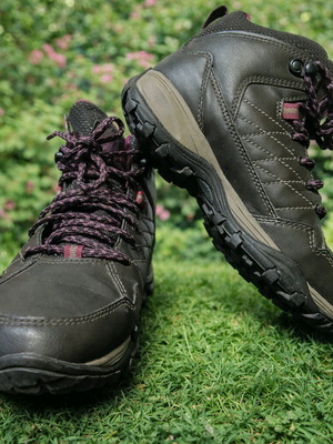 The North Face hiking boots size 37 used, brown with pink details