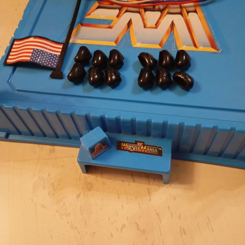WWF Official Wrestling Ring vintage Hasbro 1990-91 used collectible