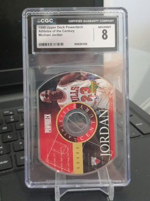 1999 Upper Deck PowerDeck Athletes of the Century Michael Jordan CGC 8 καινούργιο