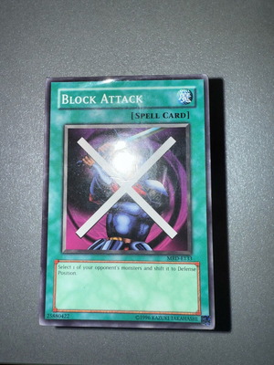 Block Attack Yugioh card new, Near Mint
