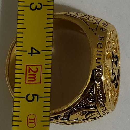 Monarch Men's Ring 18K gold plated, like new