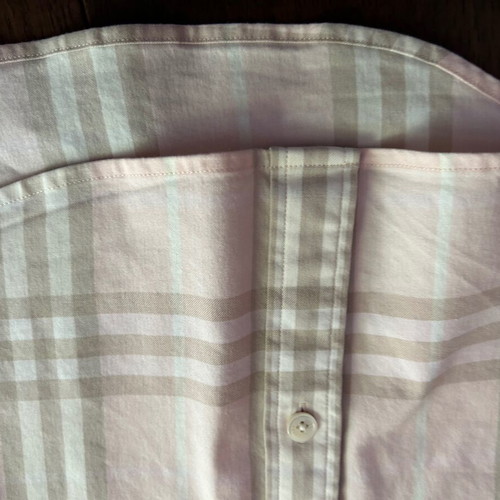 BURBERRY LONDON No S, women's shirt, three-quarter sleeve, elastic fabric. Authentic.