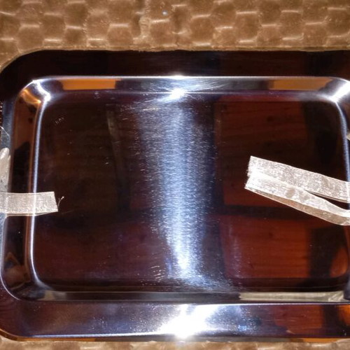 Modern stainless steel tray 44 cm new