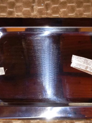 Modern stainless steel tray 44 cm new