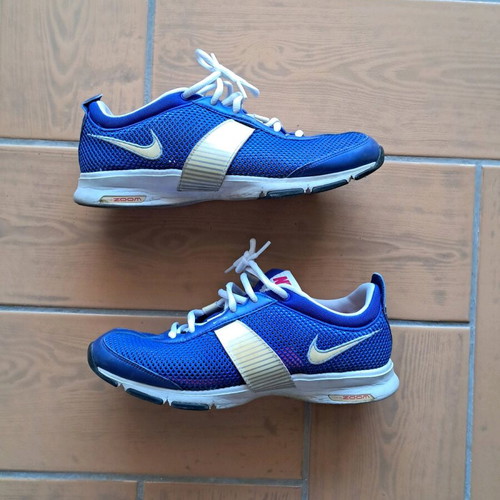 Nike sport shoes size 40 used, blue purple color