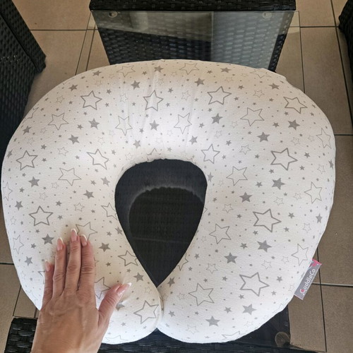 Cuddleco Nursing Pillow like new with removable pillowcase