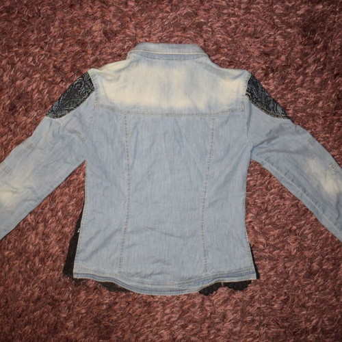 Elisa Cavaletti Shirt Jeans Women size S used, lace details