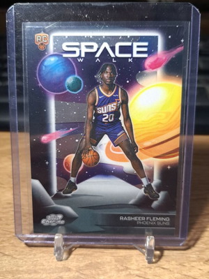 Topps Chrome NBA Rashieer Fleming RC Space Walk κάρτα καινούργια