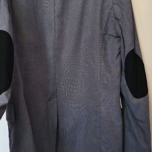 H&M men's jacket like new, blue and white checkered, size 50
