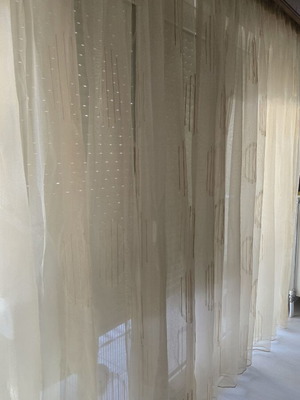 Curtains like new, set of 3, height 240cm