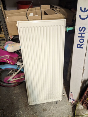 Panel radiator body double column used, 90cm height 40cm length