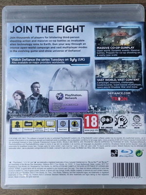 Defiance PS3 used, includes manual