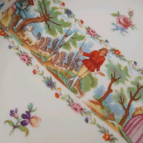 Large Winterling Germany porcelain platter with gold leaf like new