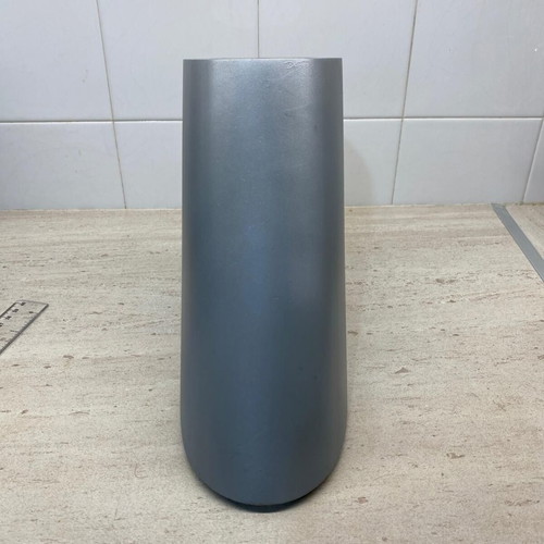 Cook wooden knife block used, silver metal color