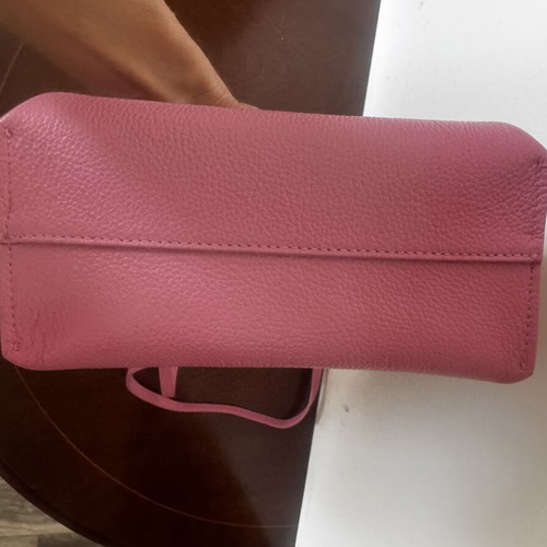Patrizia Pepe pink leather shoulder bag