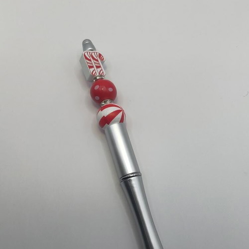Handmade pen with Christmas theme, new, black