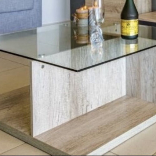 Coffee table with glass like new