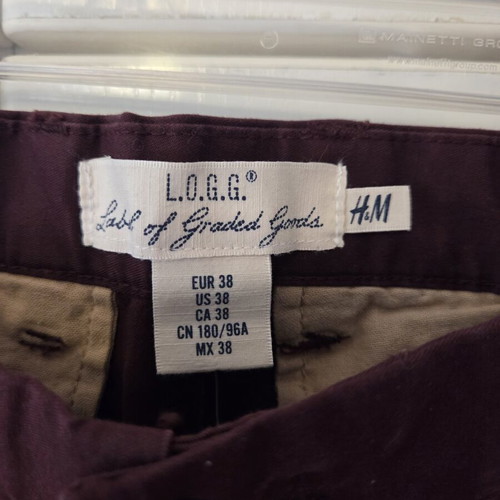 H&M Skinny Pants new, burgundy