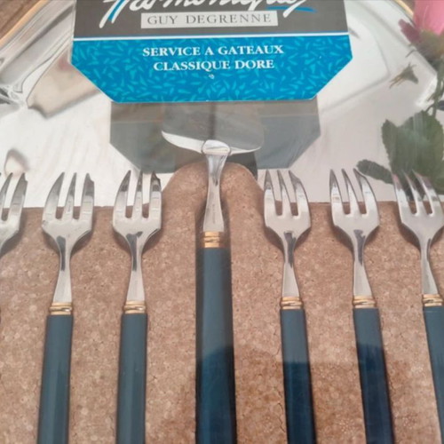 Harmoniques Guy Degrenne Cake Serving Set new