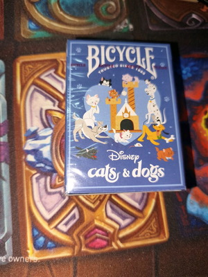 Bicycle Disney playing cards new with cats and dogs theme