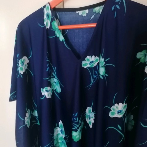 Kaftan dress long floral used, sizes up to XL