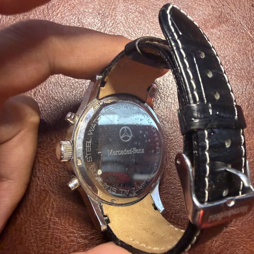 Mercedes Benz men's watch Marc Coblen used, quartz, stainless steel