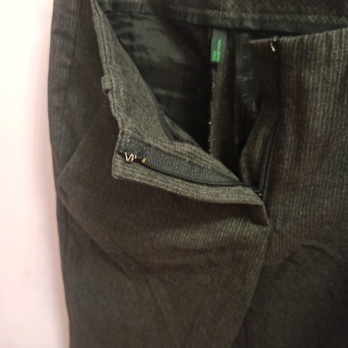 Benetton pants new, graphite color, size S