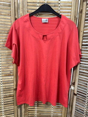 Karelia Coral Red Relaxed Fit Top XXL